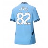 Manchester City Rico Lewis #82 Hemmatröja Dam 2024-25 Korta ärmar